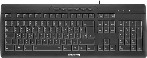 Usb Keyboard Cherry Stream Black Ergonomic Splashproof Swiss