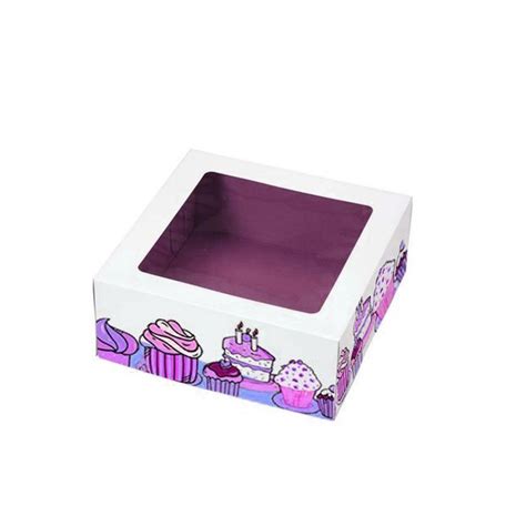 Printed Cake Box Pound Gram Without Window At Piece In