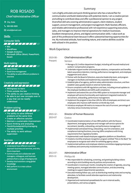 3 Administrative Officer Cv Examples And Templates For 2024