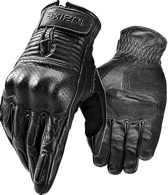 Inbike Guantes Moto De Piel Cuero Con Buen Agarre Y Ventilaci N