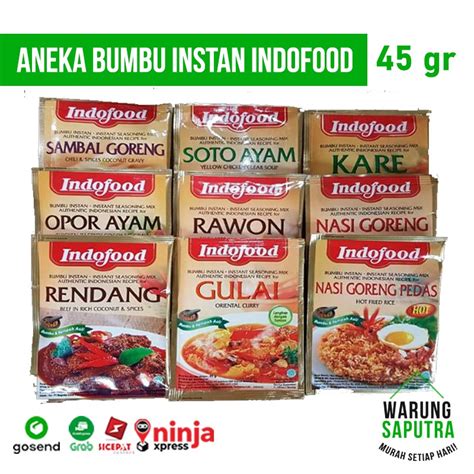 Jual Bumbu Masak Instan Indofood Rendang Rawon Opor Kare Soto Gulai