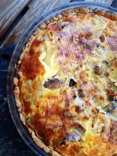 Tarte L Oignon Et Aux Champignons Gourmandise Sans Frontieres