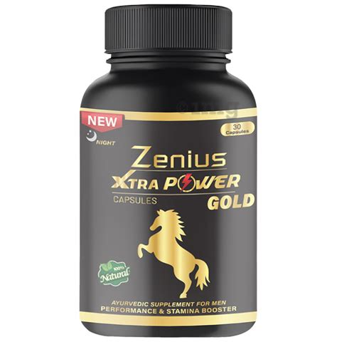 Zenius Xtra Power Gold Capsules For Men Performance Stamina Booster