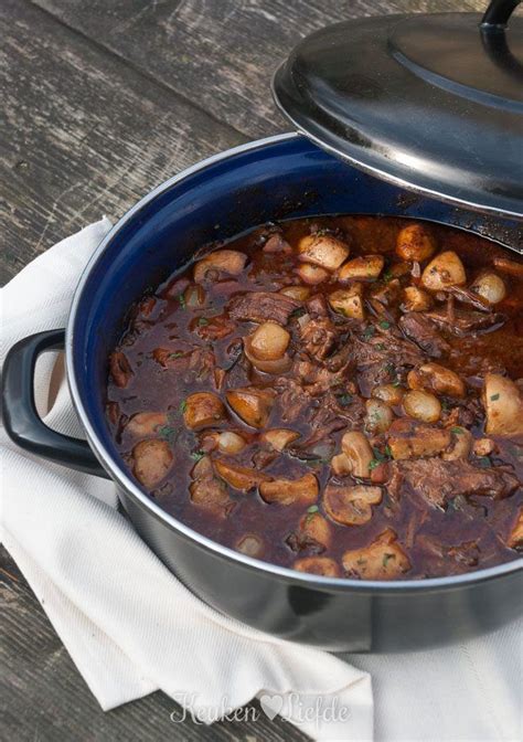 Spijs Wijn Boeuf Bourguignon Stoofvlees Recepten Maaltijdrecepten