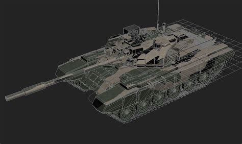 T 90 Tank 3D Model MAX MAT | CGTrader.com