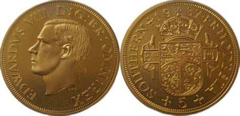 Shillings Edward Viii Golden Alloy Rodesia Del Sur