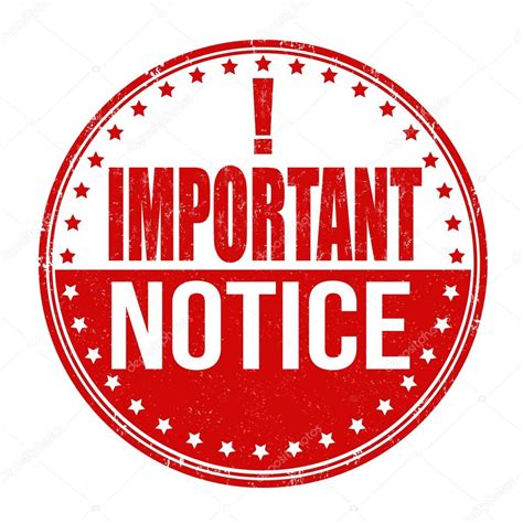 Important Notice Stamp Stock Vector Image By Roxanabalint