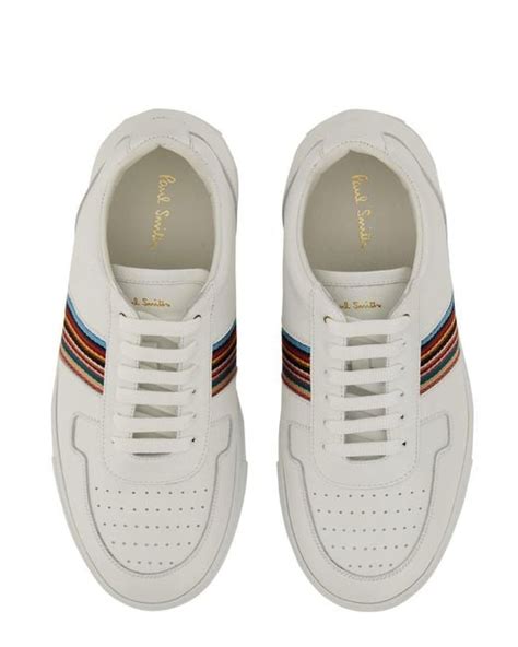 Paul Smith Leather Sneaker In White For Men Lyst