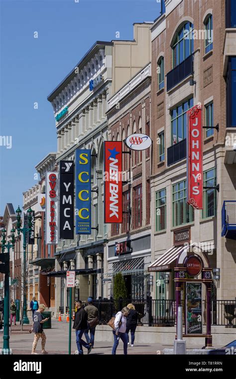 State Street Business District Schenectady New York Stock Photo Alamy