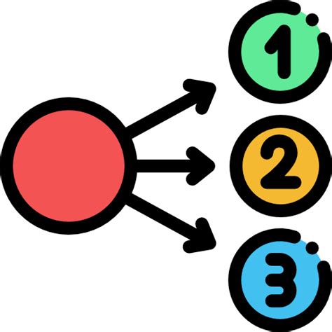 Diagram Detailed Rounded Lineal Color Icon