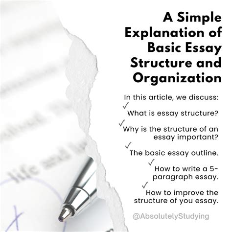 A Simple Explanation Of Basic Essay Structure And Organization