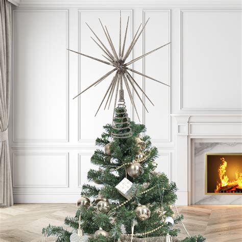 16 Starburst Tree Topper Foldable Walmart