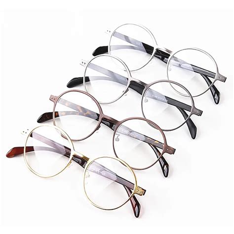 Vintage Oval Round Glasses Full Rim Eyeglass Frames Myopia Rx Able Come With Clear Non