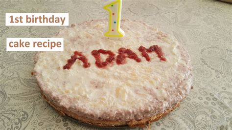 1st birthday cake recipe Torta za prvi rođendan YouTube