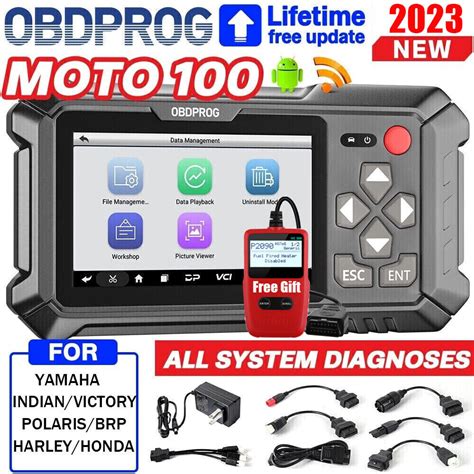 Obdprog Moto Motorcycle Full System Diagnostic Tool Ecu Coding Obd