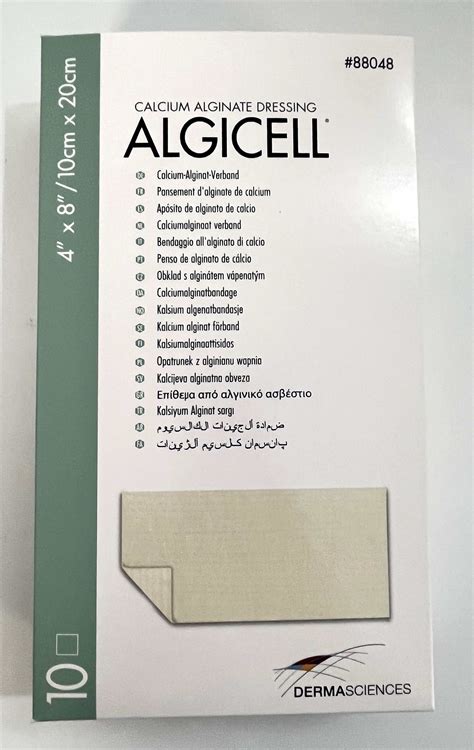 Algicell 88048 Calcium Alginate Dressing 4 X 8 10 Pack Phentersales