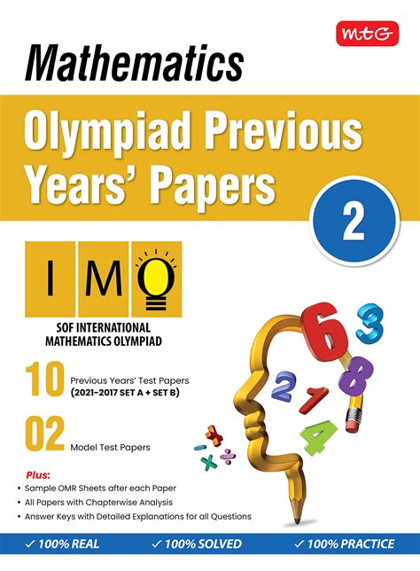 Buy MTG Mathematics IMO Olympiad Previous Years Papers With Mock Test