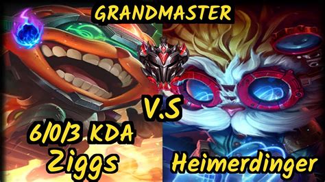 Scarra ZIGGS Vs HEIMERDINGER 6 0 3 KDA MID GAMEPLAY NA Ranked