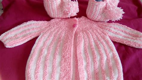 Tuto tricot Gilet bébé aux rangs raccourcis brassière bébé aux rangs