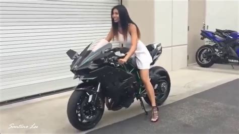 Sex With Ninja Sexy Asian Girl Riding Kawasaki Ninja H2r Inline4