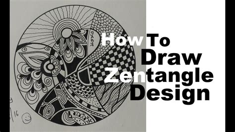 How To Draw Complex Zentangle Art Design For Beginners Easy Tutorial