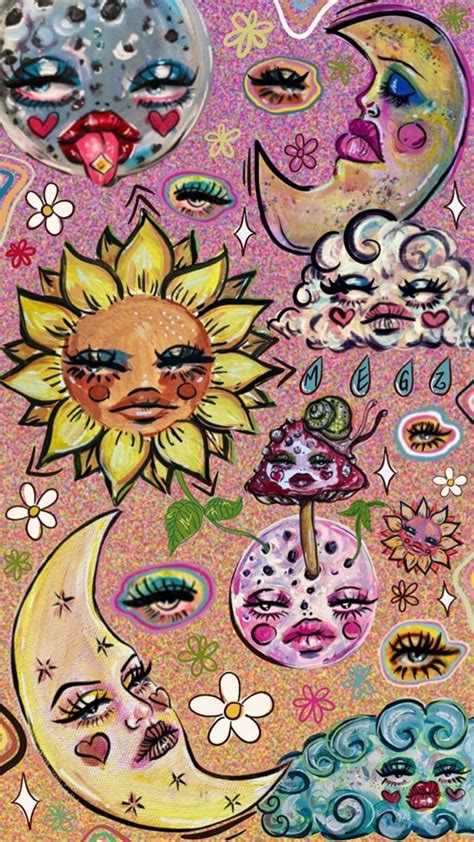 By Artbymegzzzz Hippie Painting Art Collage Wall Hippie Art