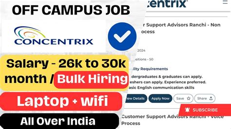 Concentrix Recruitment Work From Home Jobs Freshers Jobs