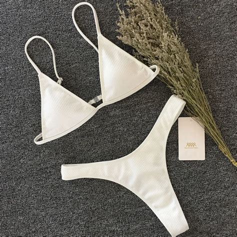 Traje De Baño Para Mujer Chicas Micro Bikini Traje De Baño Brasileño Sexy Copa Pequeña Estilo De
