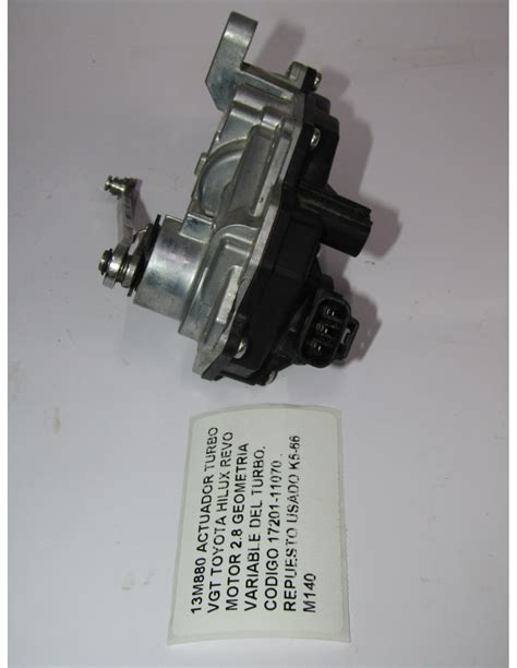 ACTUADOR TURBO VGT TOYOTA HILUX REVO MOTOR 2 8 GEOMETRIA VARIABLE DEL