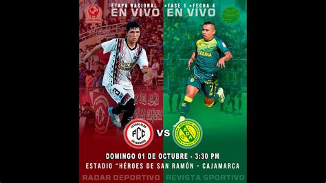 Fc Cajamarca Vs Ada En Vivo Youtube