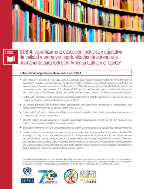 Ods4 Resumen Ods 4 Garantizar Una Educación Inclusiva Y Equitativa