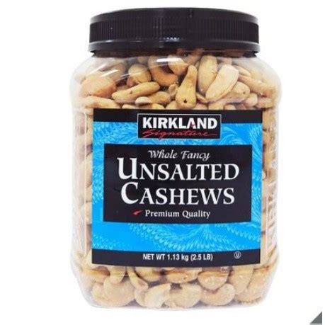 Kirkland Signature Unsalted Cashews Kg