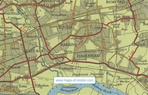 Barking And Dagenham Map