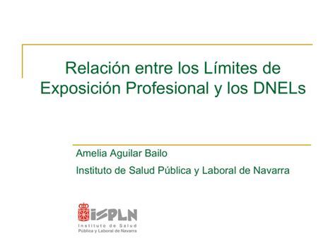 Nueva Ventana Relación Entre Los Límites De Exposición Profesional Y