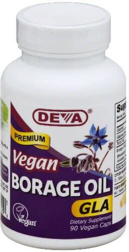 Deva Vegan Vitamins Borage Oil 500mg Vegan, 90 ct - Fred Meyer