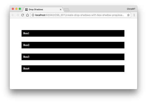 How To Create Drop Shadows With The Box Shadow Property In Css3 Webucator
