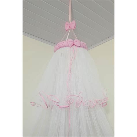 Mosquiteiro De Teto Tenda Cortinado Para Ber O Tulle Rosa Beb No Shoptime