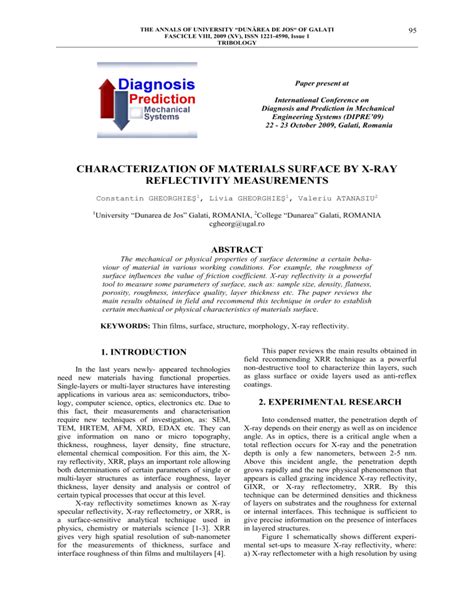 Characterization Of Materials Surface By X