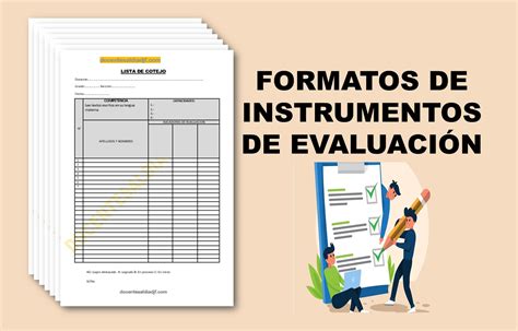 Formatos De Instrumentos De Evaluaci N Docentes Al Dia Djf