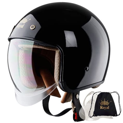 Royal M139 Open Face Motorcycle Helmet Retro Motorcycle Helmets Vintage And Classic Style 34