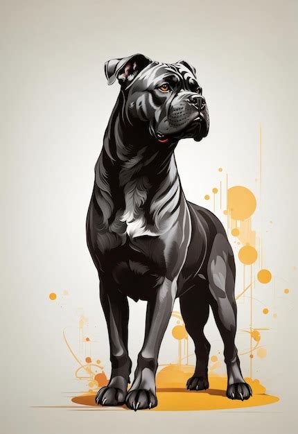 Premium Ai Image A Photorealist Drawing Of A Cane Corso 13