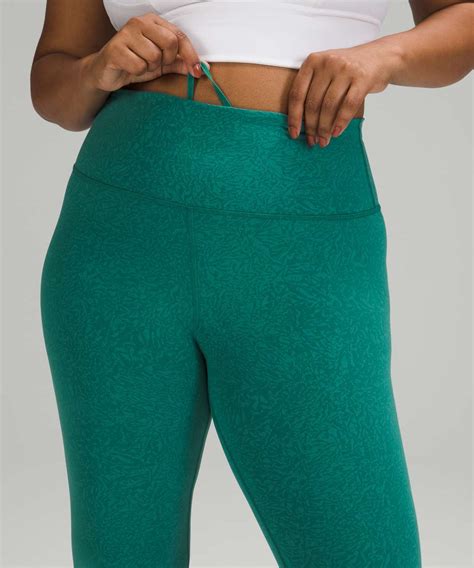 Lululemon Wunder Train High Rise Tight Crunch Teal Lagoon Lulu