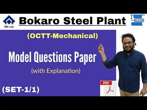 Sail Octt Mechanical Model Expected Questions Paper With Solution Sail