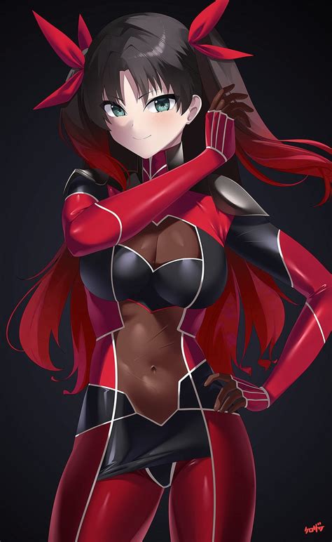 Tohsaka Rin And Tohsaka Rin Fate And 1 More Drawn By Kurozawa Yui