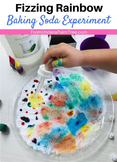 Fizzing Rainbow Baking Soda Experiment