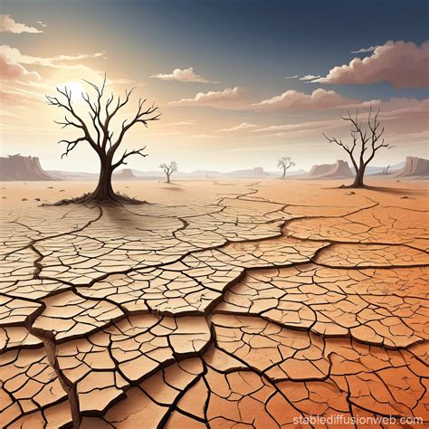 Desolate Barren Landscape Environmental Destruction Stable Diffusion