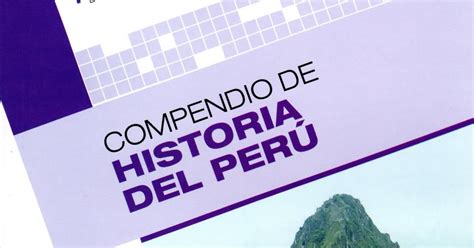 Compendio De Historia Del Peru Editorial San Marcos