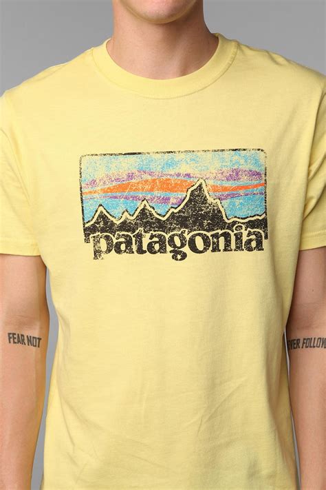 Patagonia Vintage 73 Logo Tee Logo Tees Organic Cotton Tee Patagonia