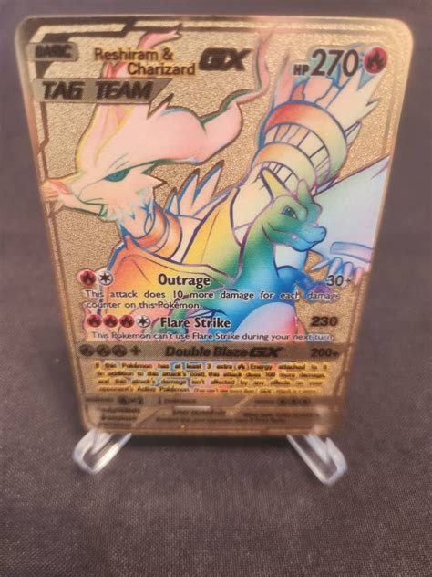 Reshiram And Charizard Gx Rainbow Rare Japanese Edu Svet Gob Gt