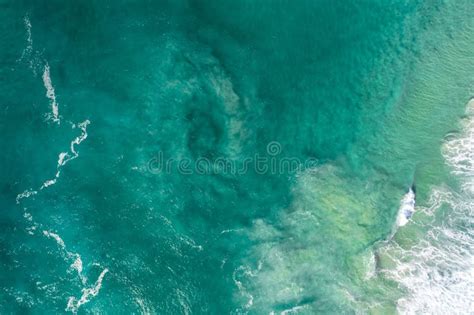 Aerial View of a Water Whirlpool in an Ocean Stock Image - Image of ...